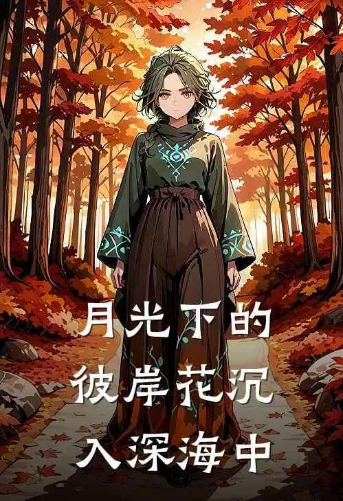 月光下的彼岸花沉入深海中